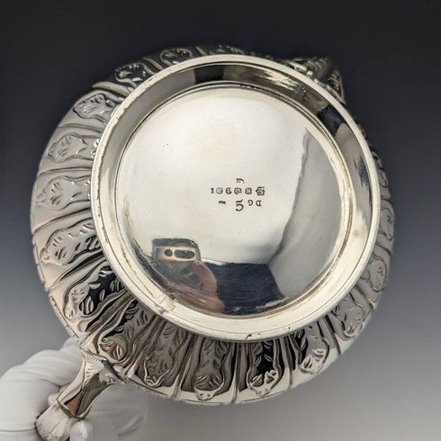 1870s English Antique Silver Plated Teapot 741g Martin Hall